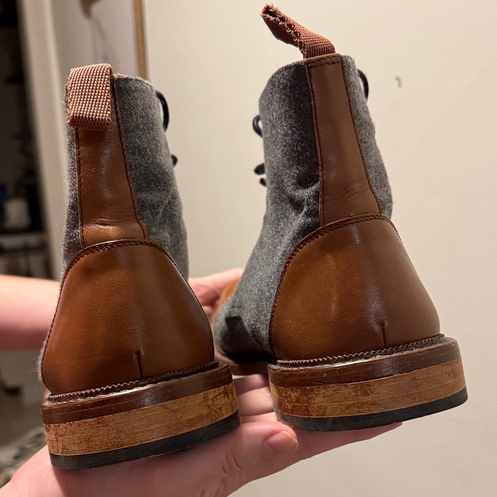 Taft Gray and Tan Men's Boots - Picture 7 of 8